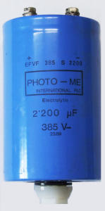2200uF 385V Condensatore elettrolitico per flash 