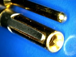 Gold pin connector 