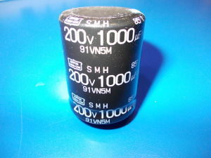 1000uF 200V capacitor Nippon Chemicon SMH  40x30