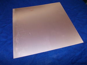 Double side PCB fiberglass cm. 24,5x24,5  FR4  mm.0,4