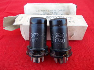6AC7 pair tubes nos