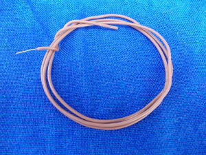 Solid core copper silver plated wire AWG24 , silicon insulated (m.10)