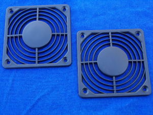 Pair fan plastic grid mm. 80x80