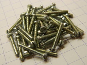 Nickel steel plated Screw 1/8" Whitworth x 3/4 (50pcs.)