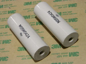 Isolatore ceramico cilindrico mm. 76x25,4 (n.2 pezzi)