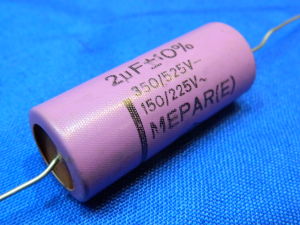 2MF 525Vcc MEPAR(E)  impregnated paper plastic capacitor