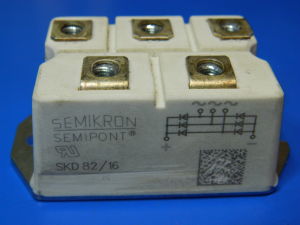 SKD82/16 Semikron  3 phase bridge rectifier, ponte trifase 80A 1600V