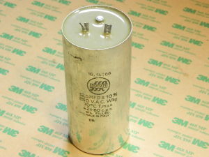12,5uF 250Vac/400Vcc condensatore carta olio DUCATI