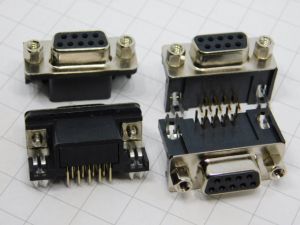 Connector D SUB 9 pin female 90° (n.4pcs.)