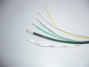 Teflon white/black insulated wire AWG 20 (m.10)