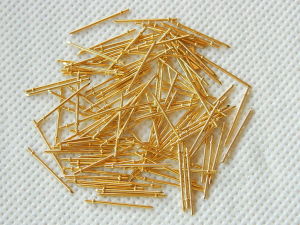 Contatto pin dorato da circuito stampato mm.22x1 (n.100 pezzi)