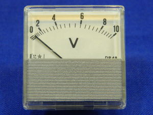 Voltmetro da pannello 10Vac fondo scala 48x48