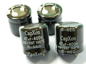 47uF 400V condensatore elettrolitico CAPXON HS Vent 105° (n.4 pezzi)