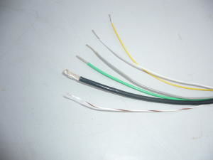 Teflon wire AWG16 white (mt. 5)