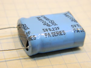 0,22Farad 5Vcc supercondensatore