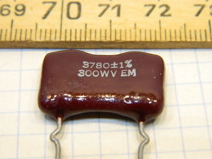 3780pF 300Vdc 1% silver/mica capacitor