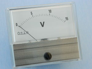 Voltmeter 15Vdc  70x60 , class 1.5