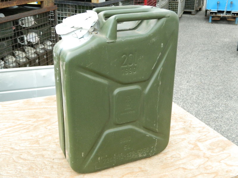 Tanica militare 20 litri, original German canister, acqua