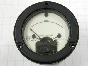 Ruggedized panel ammeter 100uA,  diam. mm. 55