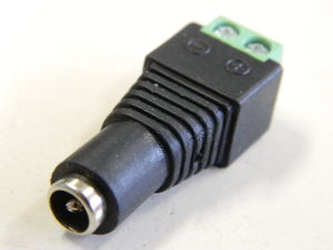 Connector 2 pole male with clamp