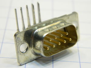 Connector D SUB 9 pin male 90°