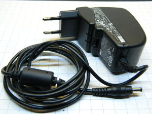 Power supply 5Vcc 4A,  plug mm. 2,5