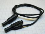 Cable with banana plug cm. 90 black