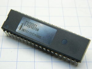 P87C521 Intel microcontroller, vintage