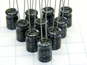 47MF 50Vdc capacitor SANYO 11,5x8,2 (n.10pcs.)