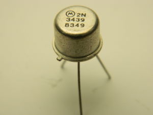 2N3439 transistor Motorola NPN 450V 1A TO39 gold pin