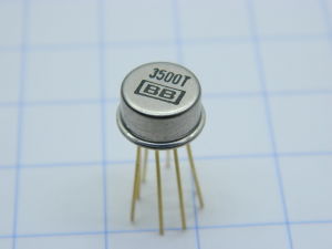 3500T BURR-BROWN TO99 op amp 1Mhz , gold pin,  integrated circuit