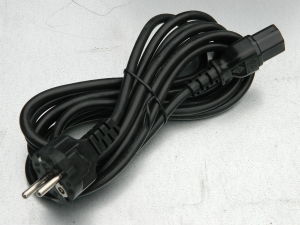 Power cord mt.3 , Schuko plug to IEC C13, 3xAWG18 (1mmq.)