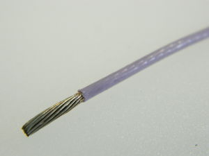Wire AWG14 TFE Teflon Rhodium
