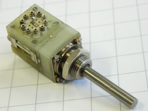 Rotary switch 10 position 2 way, mm. 4