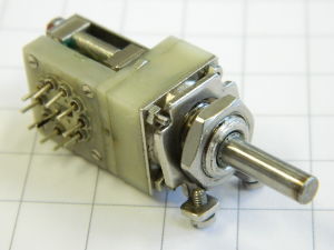 Rotary switch 10 position 1 way, mm. 4