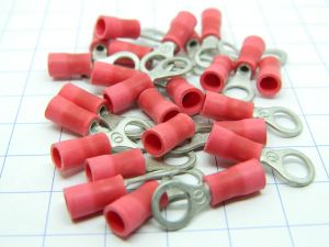 Housings insulated mm.5,  wire 1,5mmq. (n.25pcs.)