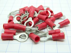 Housings insulated mm.6,  wire 1,5mmq. (n.25pcs.)
