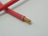 Cavo 1xAWG10 solid core,  rame OFC naturale,  isolamento in PVC rosso