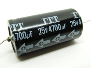 4700uF 25V axial capacitor  ITT