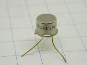 BC286 transistor SGS TO5  gold