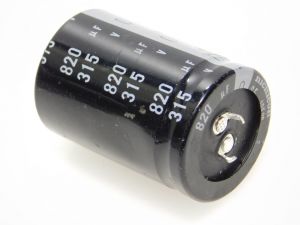  820MF 315V capacitor NICHICON CE105° GY(M) , low esr 51x35 snap-in
