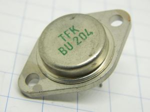 BU204 transistor NPN Si 1300V 2,5A TO3