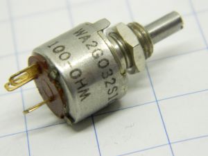 Potentiometer 100ohm 0,5W Allen Bradley type W 