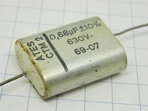 0,68MF 630V capacitor ATES CTM2 vintage audio