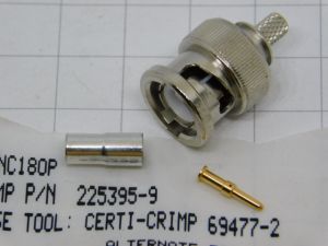 Connector BNC crimp. male  AMP 225395-9   RG 180-184-195
