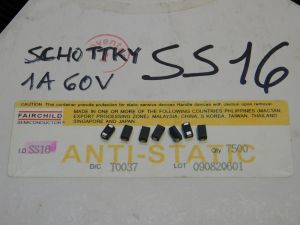 SS16 diodo Schottky SMD 1A 60V (n.10 pezzi)