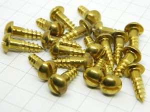 Brass wood screw mm. 4,5x15  (n.20pcs.)
