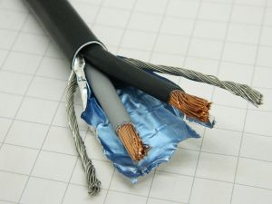 Shielded cable 2xAWG6 (2x10mmq.) halogen-free