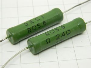 240ohm 6W resistor SECI (n.2pcs.)