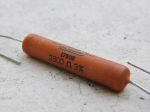 2,8Kohm 10W 3% resistor wirewound  SAGE SILICOHM 1750S, vintage, rare